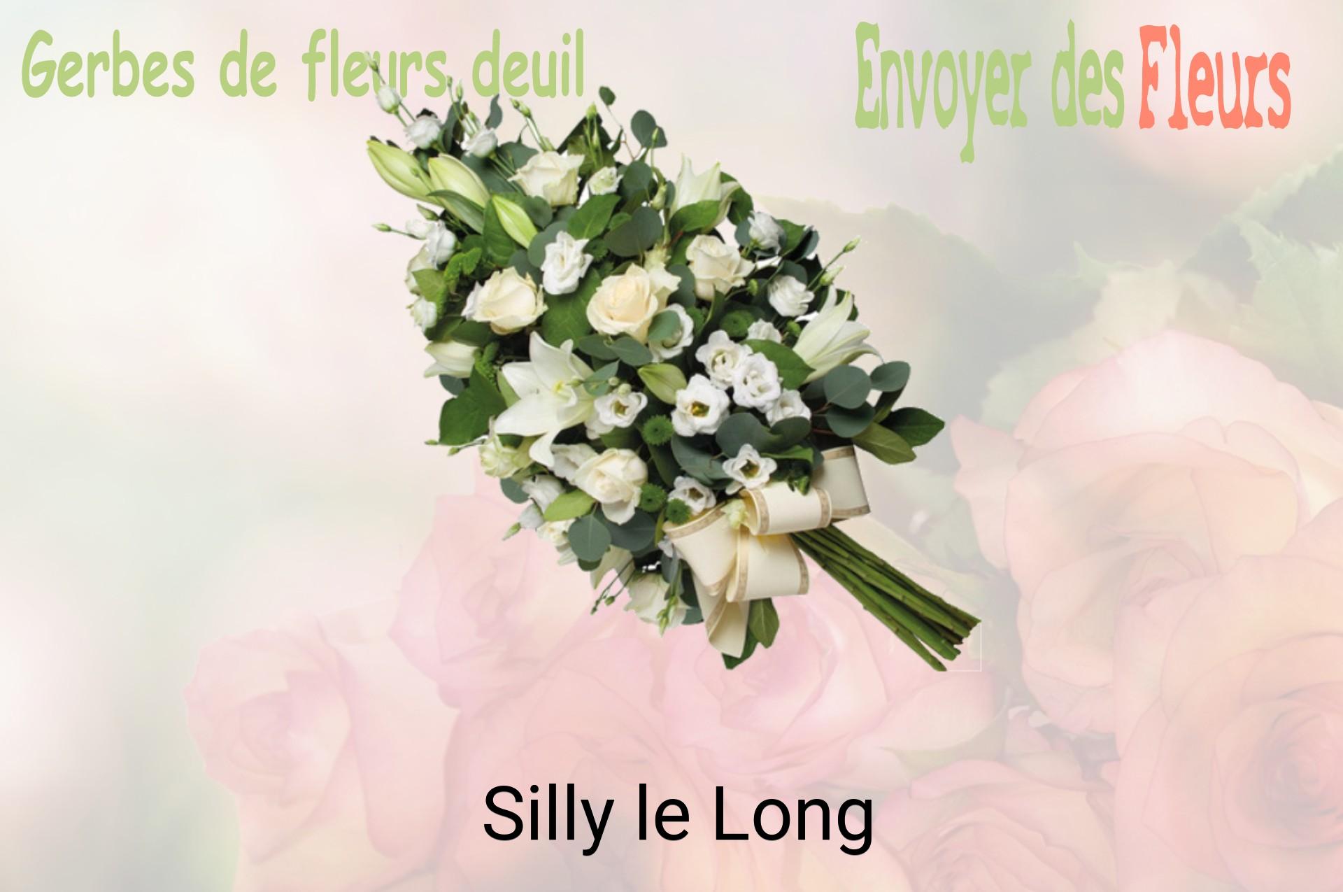 Gerbe de fleurs de deuil livrée à Silly-le-Long